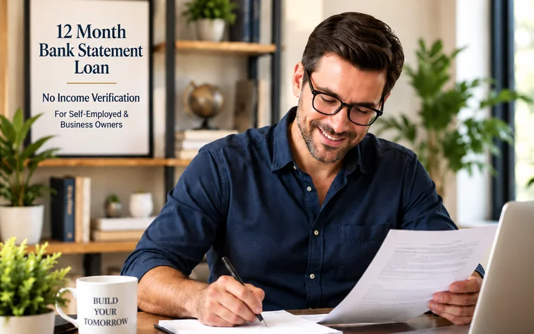 12 Month Bank Statement Loan: no income verification, for self-employed and business owners